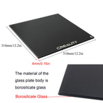 Creality Carborundum Glass Build Surface 310x310